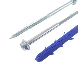 Ebco Anchor Plug With Screw Hex Head Ebco Blue Finish and Size M10x140 mm, HAPS-1014 image 2