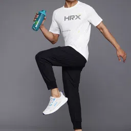 HRX by Hrithik Roshan Men Brand Logo Printed Ultralite Running T-shirt image 3
