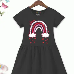 YK X Trampoline Print A-Line Dress image 3