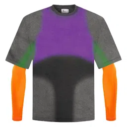 KNN Calcutta Unisex Colourblocked Round Neck Cotton Relaxed Fit T-shirt image 3