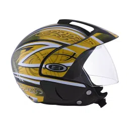 Studds MARSHALL D3 DECOR BLACK (570 mm) Medium Open Face Helmet, D3 BLACK N5 image 3