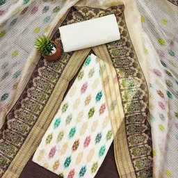 Ishin Printed Pure Cotton Unstitched Dress Material-picture-10