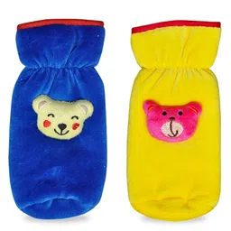 Chinmay Kids Baby Feeding and Nursing Bottle Cover Attractive Cartoon Pack Of 2 (Blue, Yellow)-picture-37