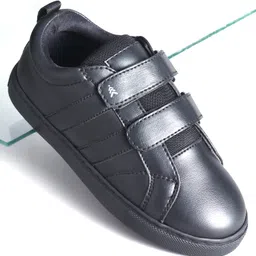Pine Kids School Shoes With Velcro Closure - Black-image-5
