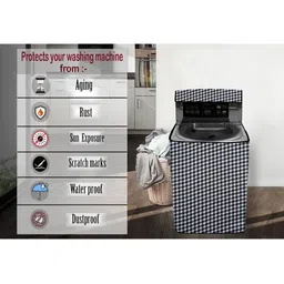 The Furnishing Tree Polyester Waterproof Top Load Fully Automatic Washing Machine Cover Compatible image 5