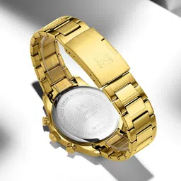 Naviforce NF8076 Men Dial & Bracelet Style Analogue Chronograph Watch NF8076_G B G image 5