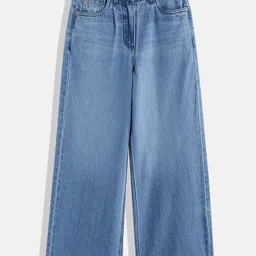 Allen Solly Junior Girls Pure Cotton Wide Leg Jeans-picture-24