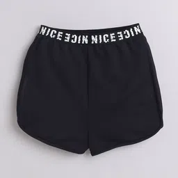 taffykids Girls Hooded Sleeveless Net Crop Top With Shorts image 2