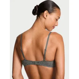 victoria's secret intimates Victoria's Secret The T-Shirt Cotton Shadow Stripe Lightly Lined Wireless Bra Green image 2
