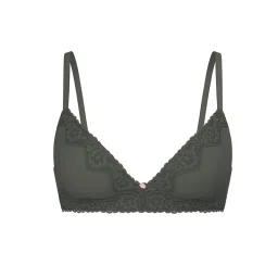 victoria's secret intimates Victoria's Secret The T-Shirt Cotton Shadow Stripe Lightly Lined Wireless Bra Green image 3