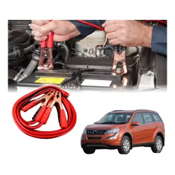 Auto Pearl 1.83 m (6 Ft) 500 A Heavy Duty Anti Tangle Battery Jumper Booster Cables for Mahindra XUV500 2015 (Pack of 2) image 1