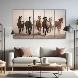 The Castle Decor Beige & Brown 5 Pieces Birds And Animals Wood Wall Art-picture-39