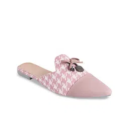 TRYME Women Pointed Toe Flat Mules image 3