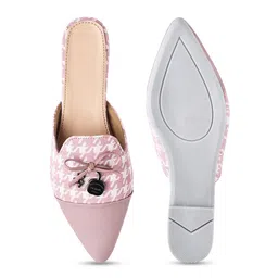 TRYME Women Pointed Toe Flat Mules image 2