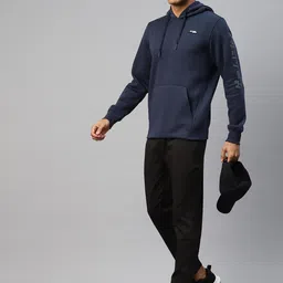 Alcis Men Typography Printed Hooded Sweatshirt image 5