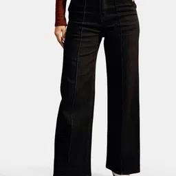 The Roadster Lifestyle Co. Cotton Straight-Fit High-Rise Jeans-image-76
