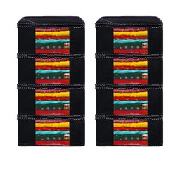 AMAK INC Black Fabric Multi-Utility Wardrobe Organisers-picture-25