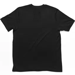 TeeSlix Unisex Black Tshirts image 3