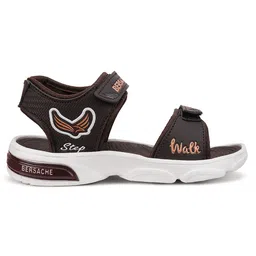 BERSACHE Bird Desinged With Double Velcro Closure Sandals - Brown image 3