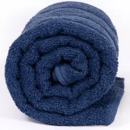 Divine Casa 100% Cotton 250 GSM Quick Dry Bath Towel Navy and Grey Pack of 2 Navy and Grey image 3
