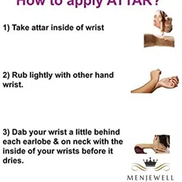 Menjewell Yellow Set of 2 Chandan-E-Khaas & Mysore Sandalwood Attar image 4