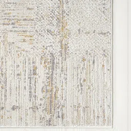 Kaleen India Silver Polyester Abstract Anti-Skid Carpets image 4