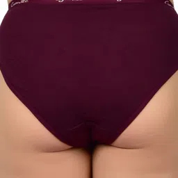 CYMRITE Women Net Lace Mid-Rise Panty Briefs image 4