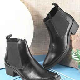 Provogue Men Block-Heeled Chelsea Boots-picture-28