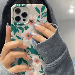 PEEPERLY Women iPhone 13 Serenity Dreams Floral Impact Resistant Crystal Back Case image 3