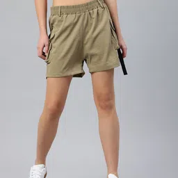 London Rag Women Cargo High Waisted Shorts-image-63