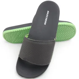 Skechers Gambix X Casual Wear Flip Flops - Charcoal and Lime-picture-16