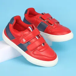 Pine Kids Velcro Closure Casual Shoes- Red-picture-24