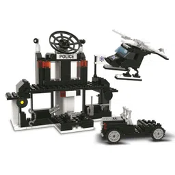 Playzu Building Blocks City Police Control Station604 Pieces-image-66