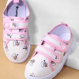 Cute Walk by Babyhug Casual Shoes with Velcro Closure & Teddy Print - Pink-picture-11