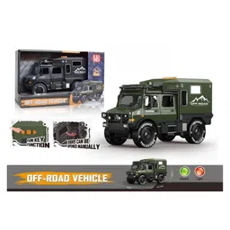 Sanjary Benz UNIMOG U4000 Camper Simulation Molded Car Model Alloy Toy Vehicle color design may vary-picture-10