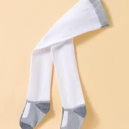 ToffyHouse 100% Cotton Woven Full Sleeves Jungle Theme Printed Top Checkered Skirt & Waist Coat Set with Stockings - Grey & White image 2