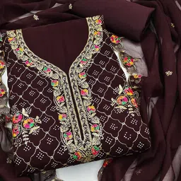 DWARKAPURI FASHION Embroidered Unstitched Dress Material-picture-15