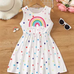 YK Polka Dot Print Fit & Flare Dress-picture-47