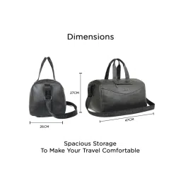 kenneth cole accessories Kenneth Cole Unisex Carry-On Travel Duffle Bag With Detachable Strap - Black image 5