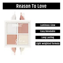 Insight Cosmetics Cosmetics Glow Highlighter, Long Lasting & Lightweght Formula, Luminious Finish image 2