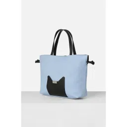 Van Heusen Women Light Blue Patterned Casual Handbag with Pouch and Detachable Strap image 2