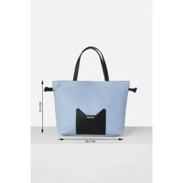 Van Heusen Women Light Blue Patterned Casual Handbag with Pouch and Detachable Strap image 4