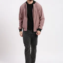 SHOWOFFFF Men Acrylic Windcheater Bomber Jacket image 3