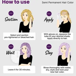 2.Oh! Semi Permanent Hair Color-100 ml Shade-Lavender image 2