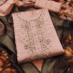 Lilots Unstitched Dress Material image 3