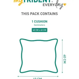 MYTRIDENT Blue Square-Shaped Pre-Filled Cushion image 5