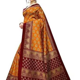 KANOODA Ethnic Motifs Zari Art Silk Mysore Silk Saree-image-14