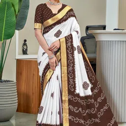 LeeliPeeri Designer Bandhani Printed Pure Cotton Saree-picture-32