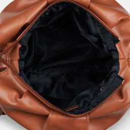 Forever Glam by Pantaloons Colourblocked PU Structured Shoulder Bag with Tasselled image 5