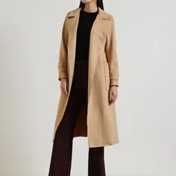 FableStreet Women Suede Longline Tailored Jacket-picture-42